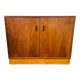 Low teak storage cabinet 60s