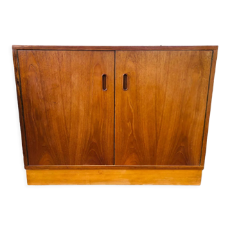 Low teak storage cabinet 60s