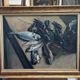 Still life with lobsters and fish, oil on canvas signed
