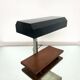 Teak and grey lacquered metal desk lamp, 1950s.