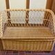 1960 rattan chest bench