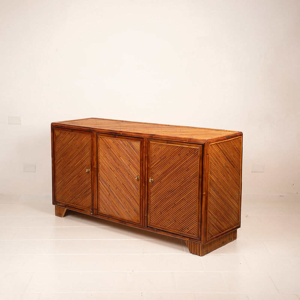 Vivai del Sud rattan sideboard, 1970