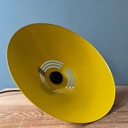 Memphis style yellow pendant light, 1980s