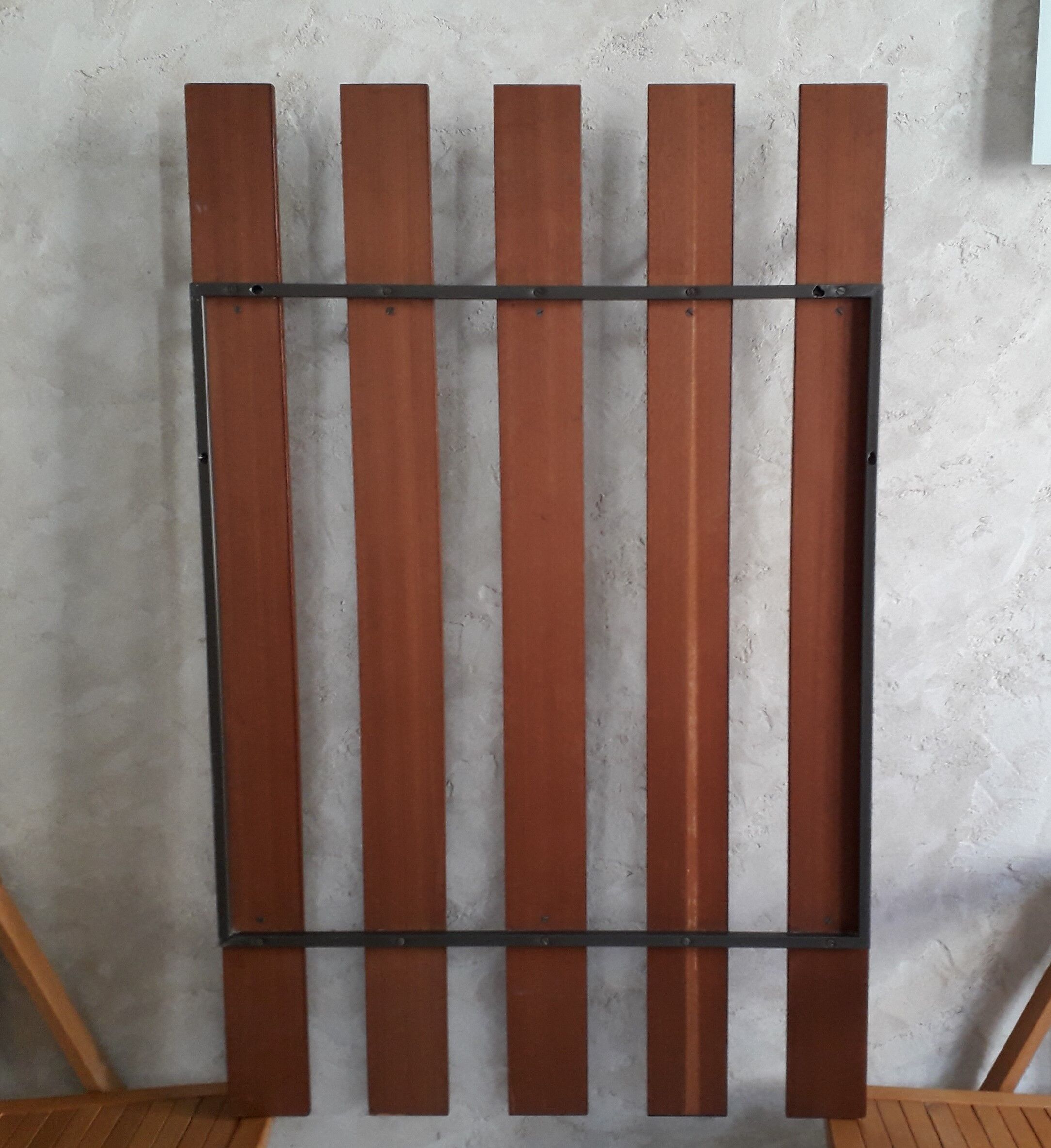 Rosewood wall coat holder