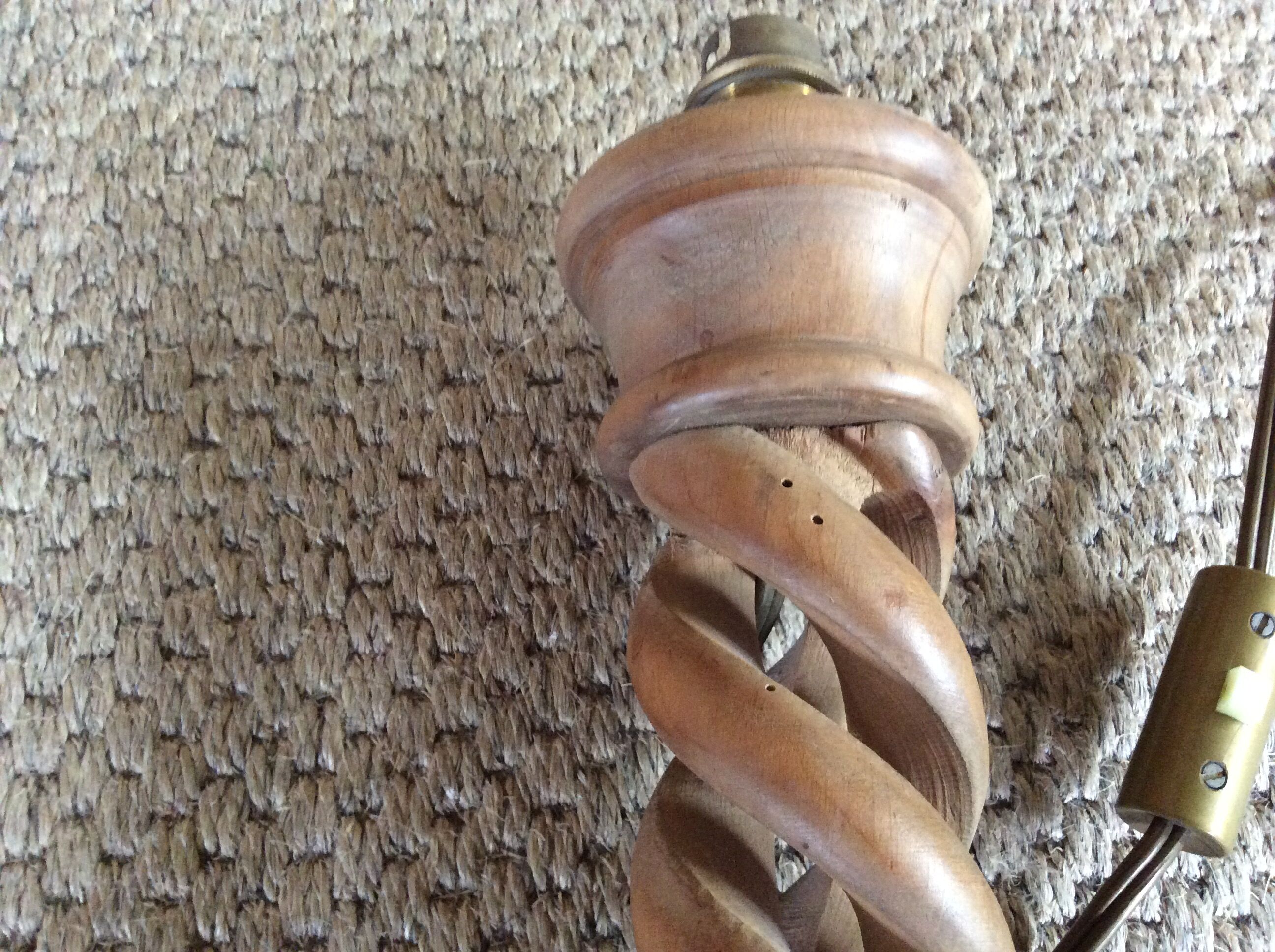 Wooden lamp foot