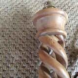 Pied de lampe en bois