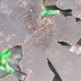 Antique folding oriental chair with mother-of-pearl inlays