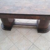 Art deco period table in walnut bramble