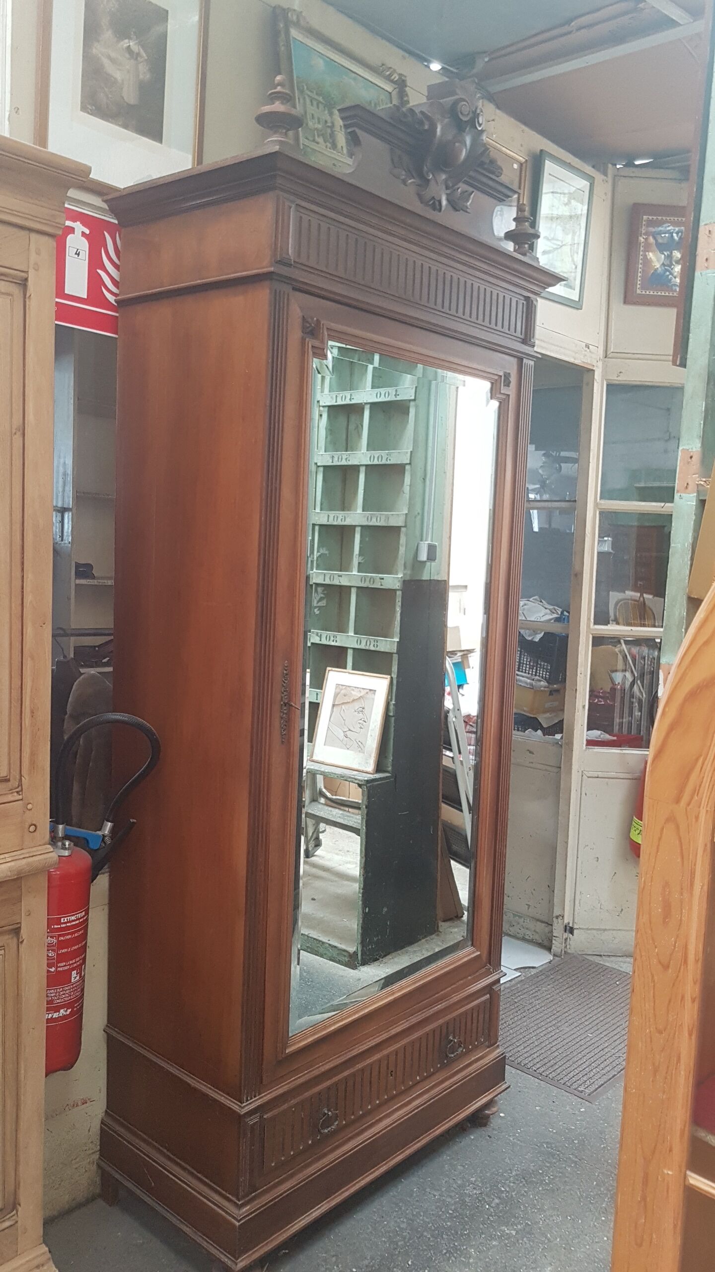 1930s walnut cabinet