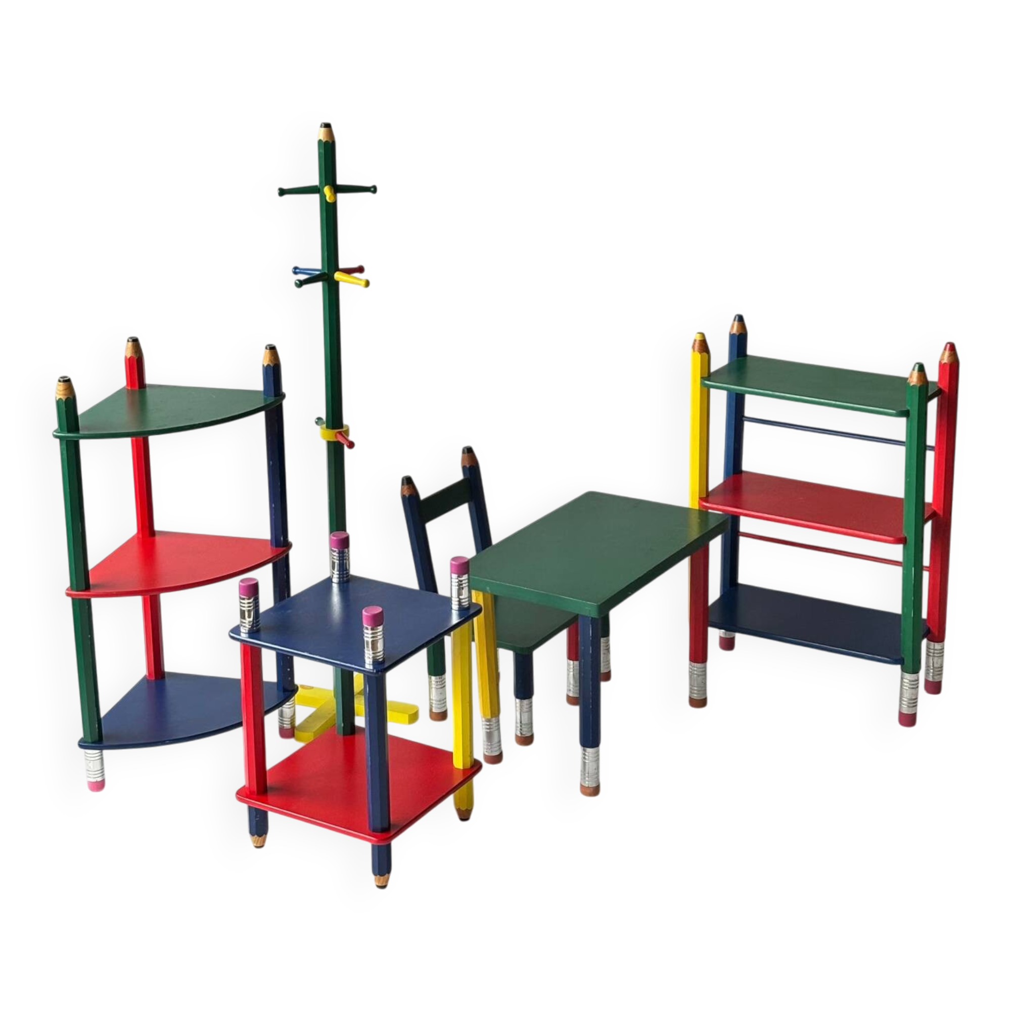 Ensemble mobilier crayon enfant Pierre Sala 