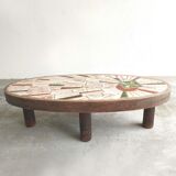 Ceramic coffee table Soleil Vallauris Barrois
