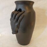 Ceramic vase, circa 50/60, signed