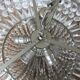 Lustre "Palwa" 6 fires in nickel brass and 60s crystal