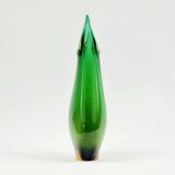 Large Mid-Century Sommerso Murano Glass Vase by F. Poli for Seguso, 1970s