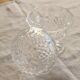 Antique crystal bonbonnière on a pedestal – Cut decoration