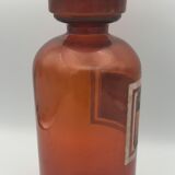 Old pharmacy jar bottle in blown glass 26 cm