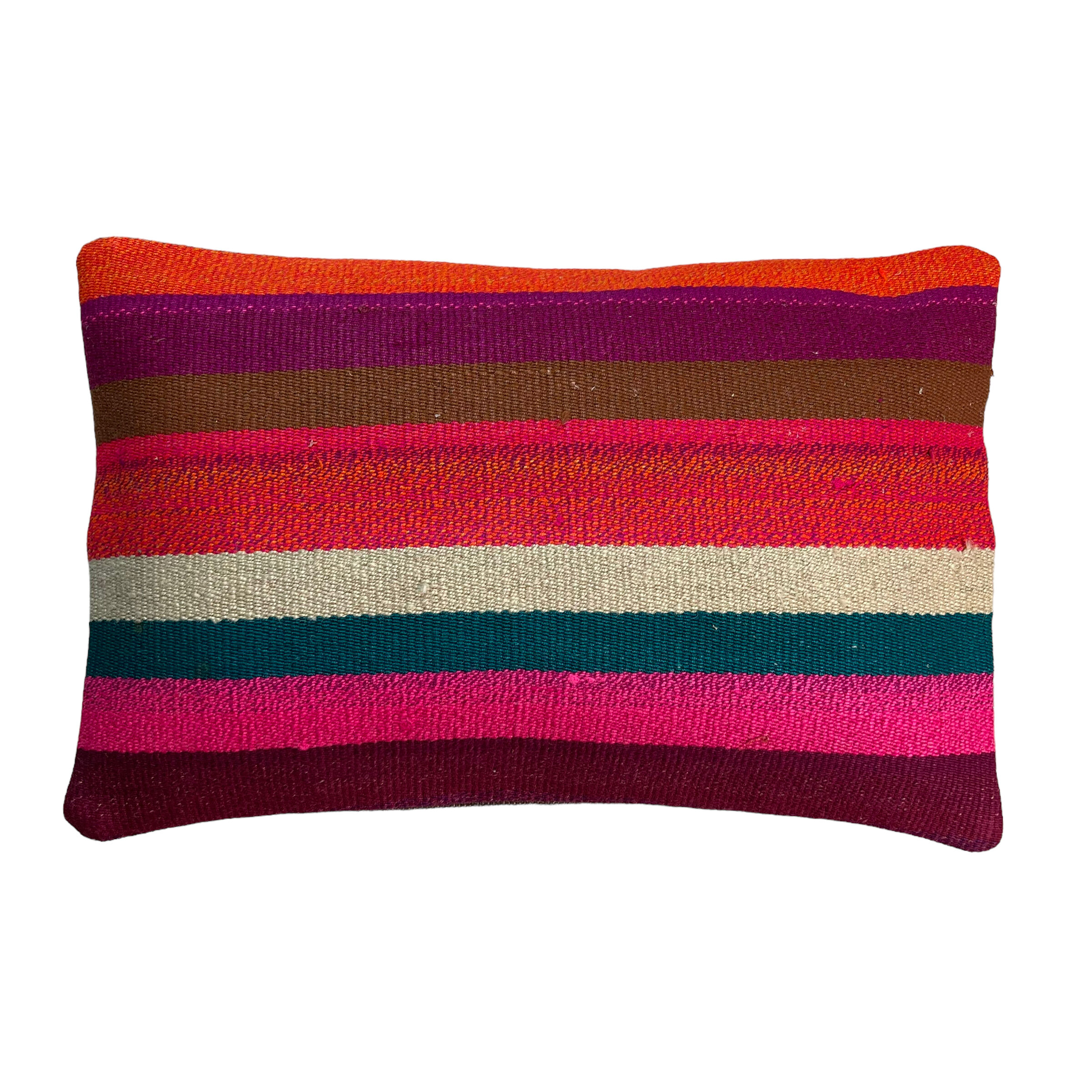 Vintage turkish kilim cushion cover, 30 x 50 cm