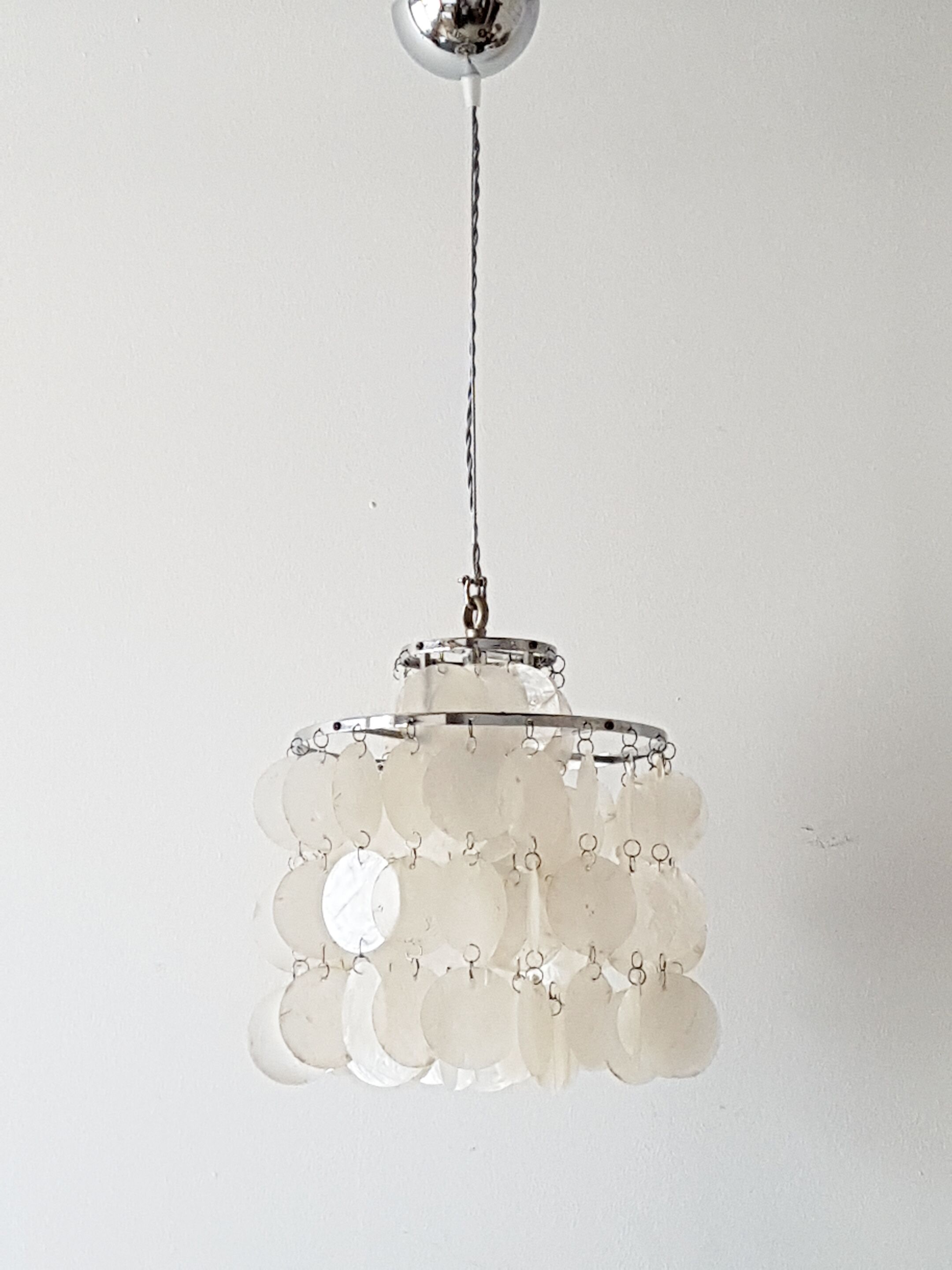 Vintage 1970 mother of Pearl chandelier