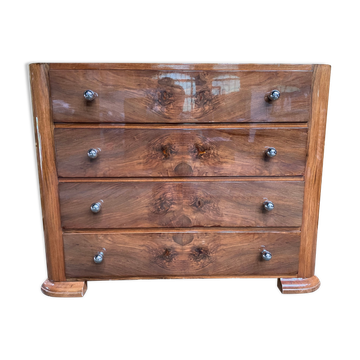 Commode de style Art Déco placage de noyer