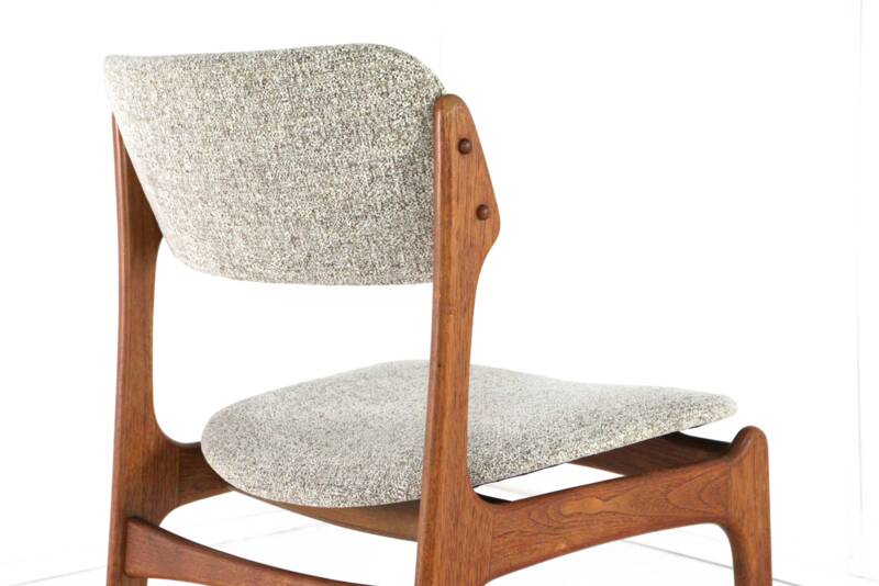 Set of 4 Erik Buch chairs for O.D. Møbler model 49 'Bur' - danish design
