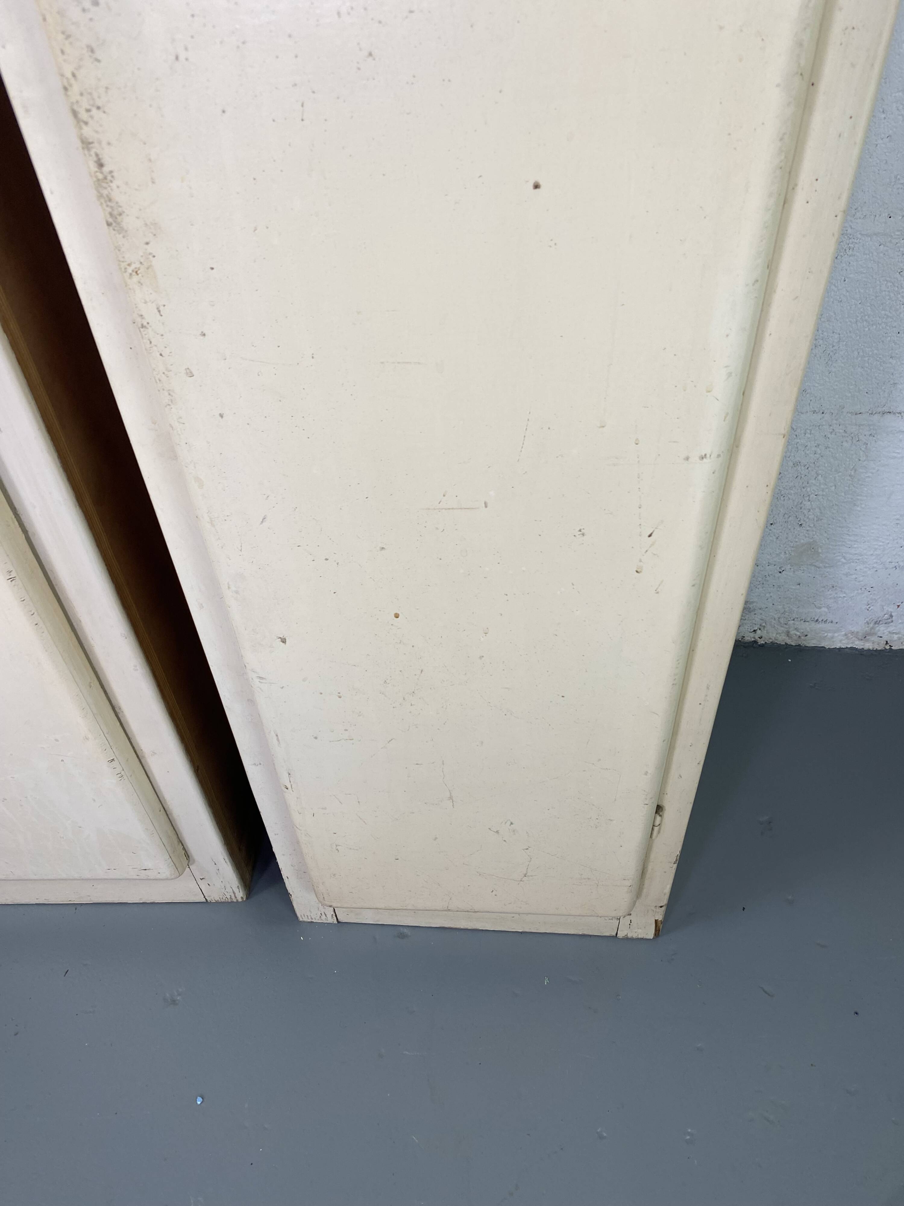 Pair of vintage white cabinets