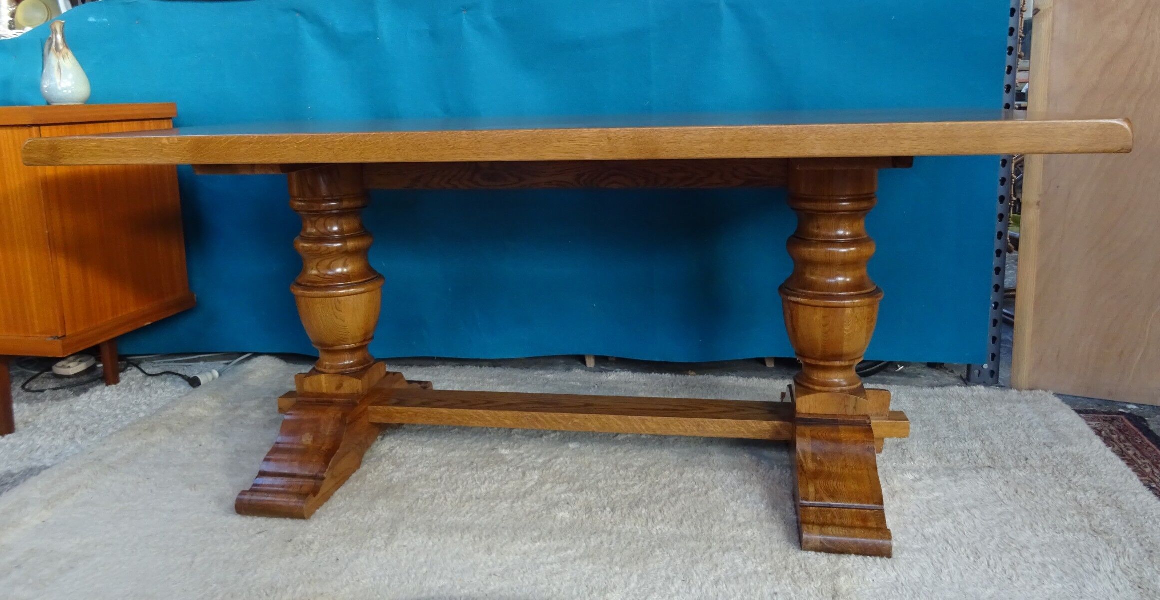 Farmhouse table in solid oak 190 cm