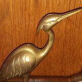 Brass-bronze egret bird