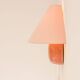 Vintage IKEA 80s sconce. A wall mounted lamp classic semi-round in pink