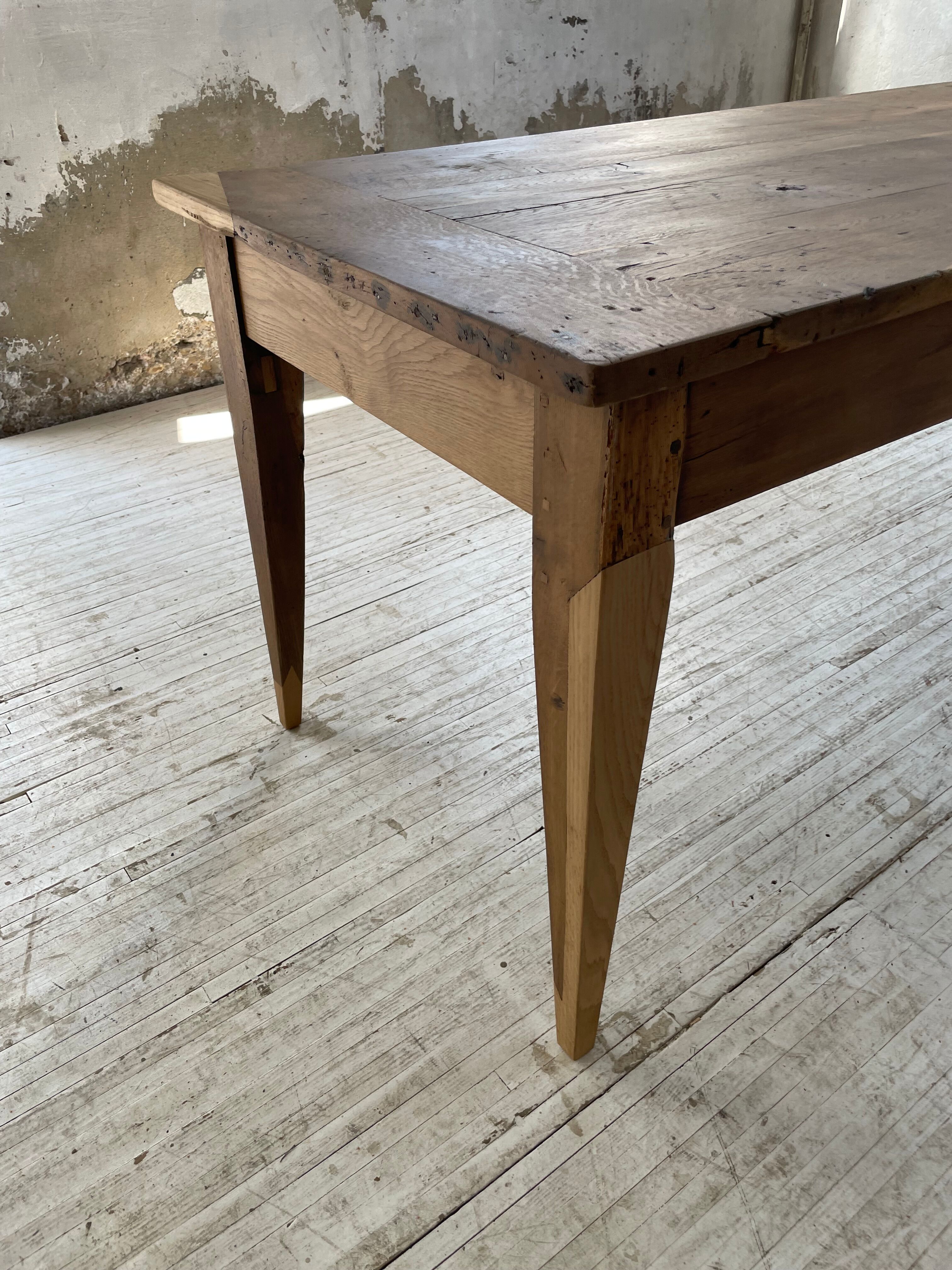 Oak farmhouse table