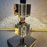 Art Deco lamp in chrome and crystal