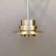 Danish hanging lamp in brass colored aluminum