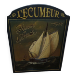 Tableau Country Corner en bois et en relief (bateau)