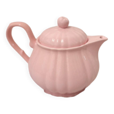 Vintage - Pink earthenware teapot from Salin-les-Bains