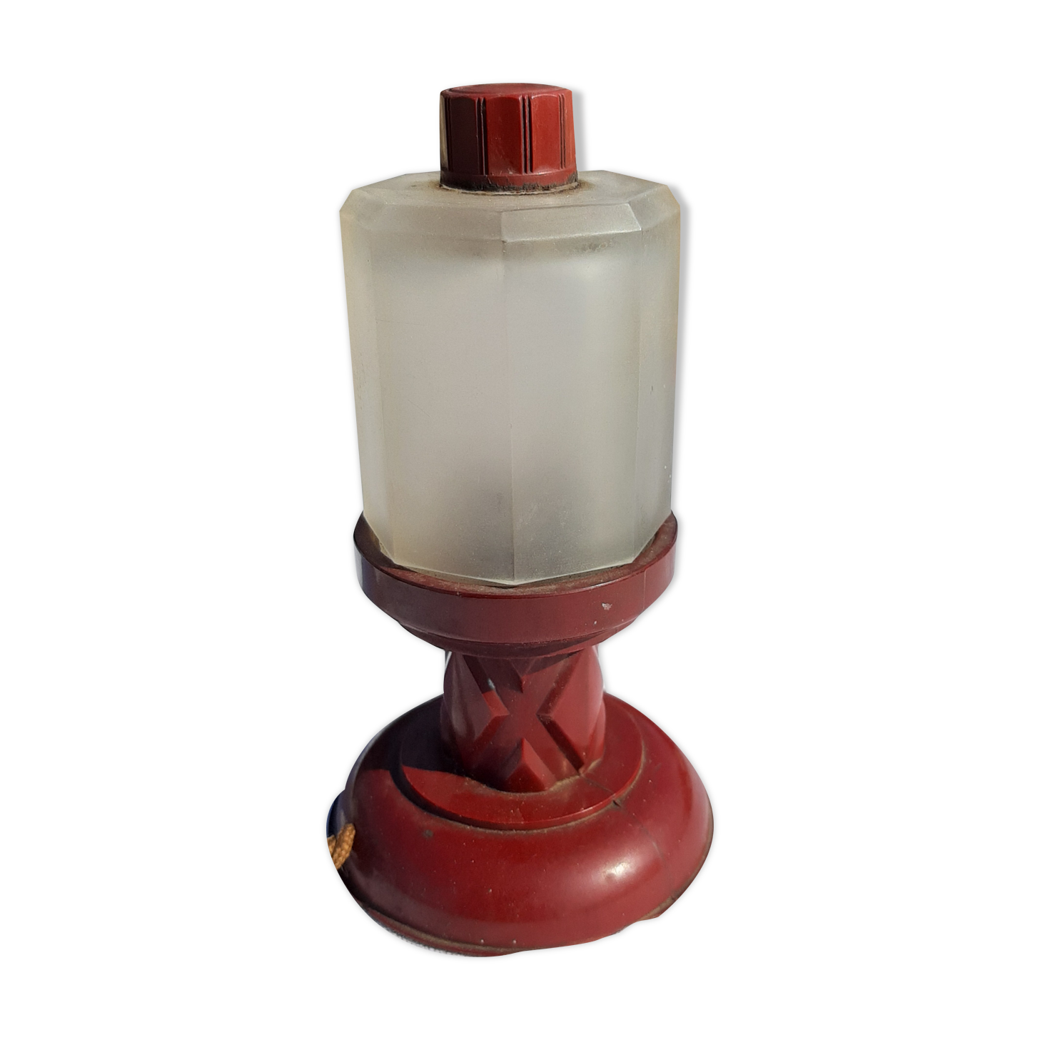 Lampe de voyage vintage en bakélite de marque mout