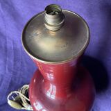 Baluster vase 19th century oxblood porcelain table lamp
