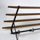 Coat rack 1950 metal and vintage wood