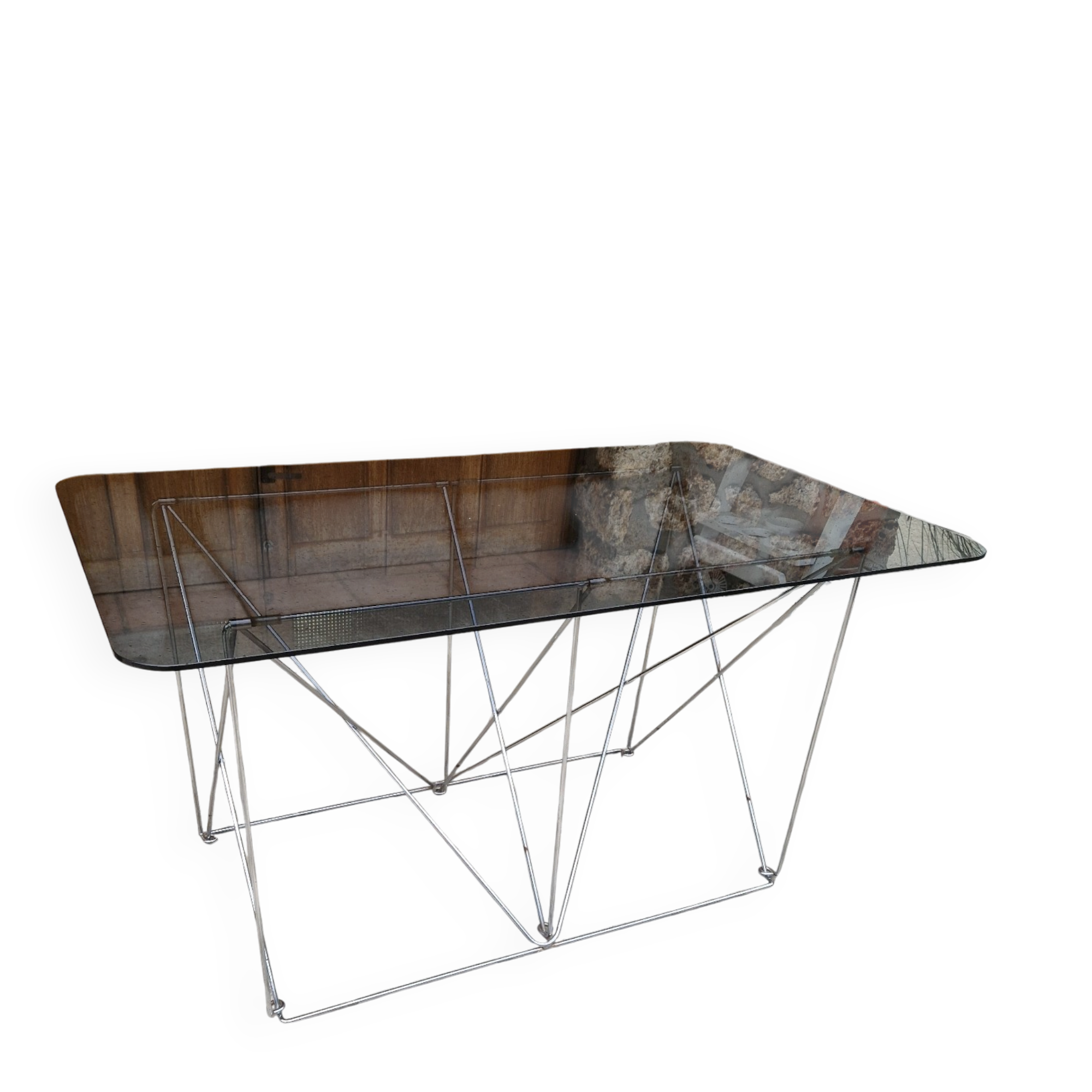 Vintage Max Sauze design folding dining table