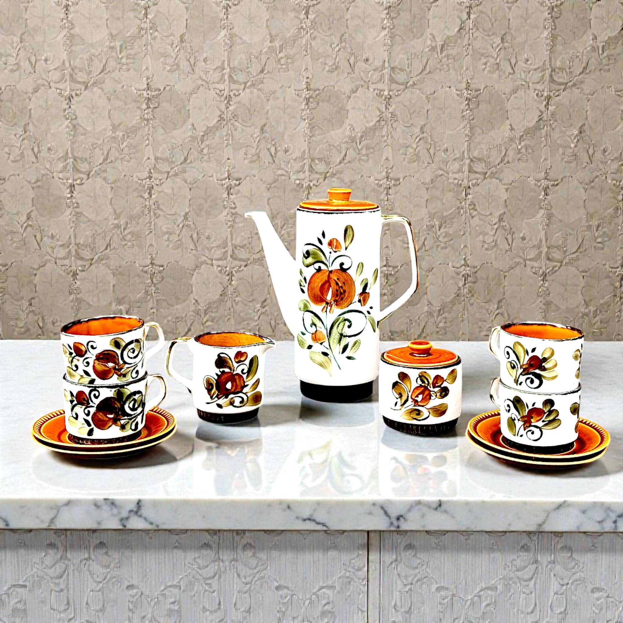 Vintage “Argenteuil” coffee service – Boch La Louvière