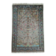 Handmade Pakistani wool and silk rug 183x124cm