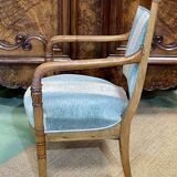 Restoration period armchair in 19th century cherry