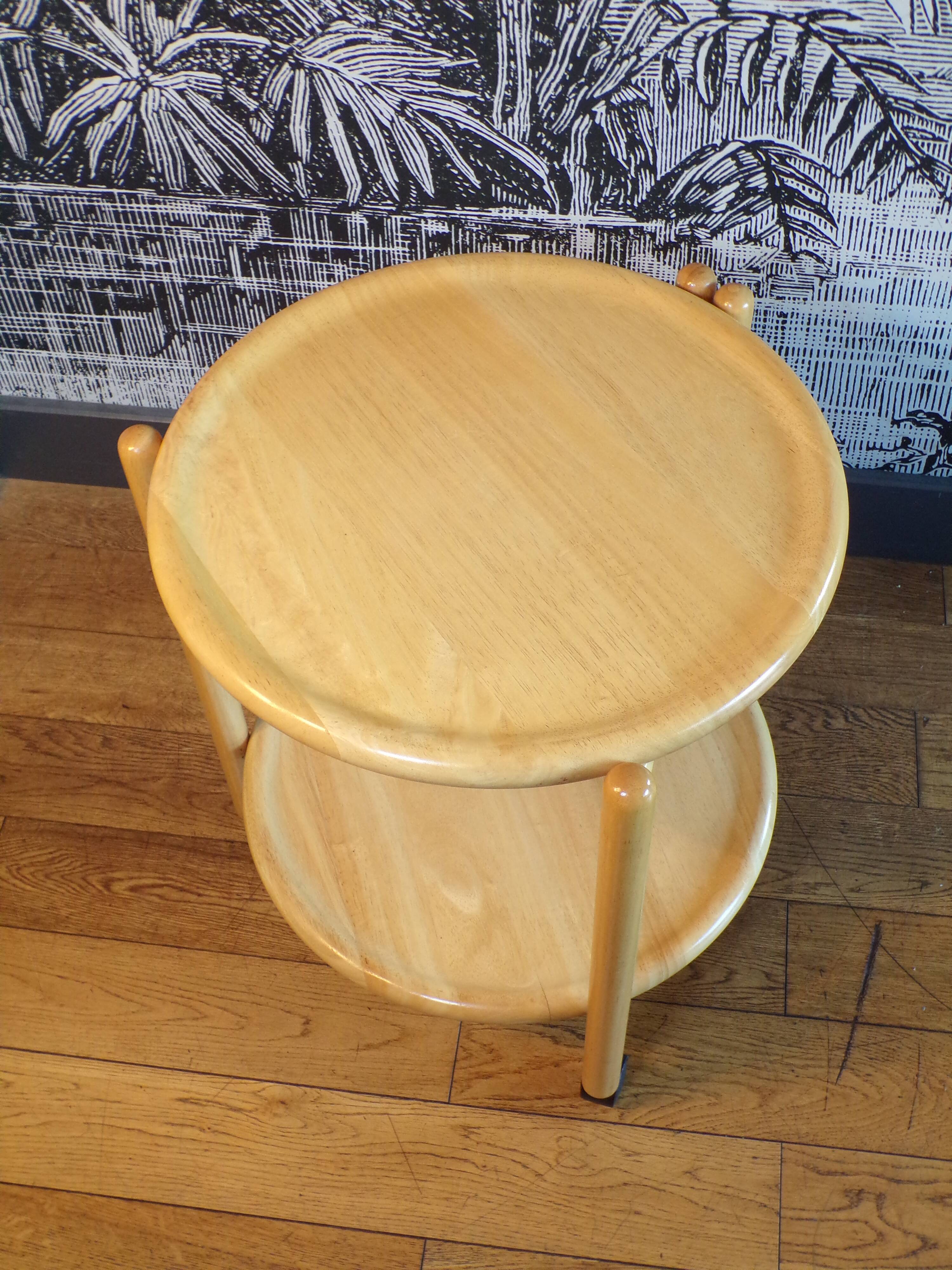 Side table 2 trays 1980 Italy