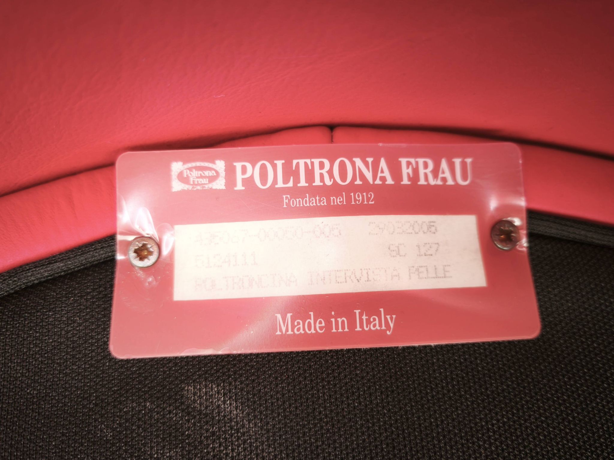 Paire de fauteuils Intervista, Poltrona Frau