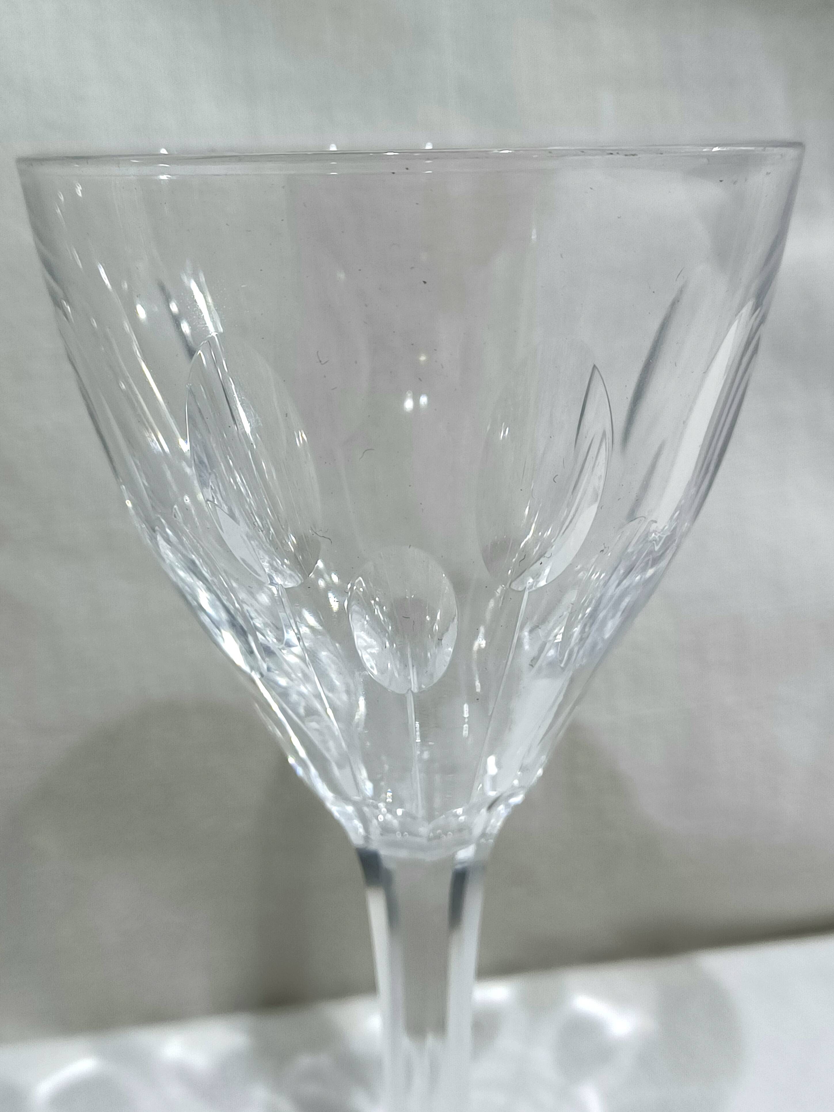 Val Saint Lambert - 10 Verres à Vin Blanc Nestor Hamlet