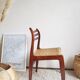 Pair of Scandinavian chairs in braided rope-circa 1960