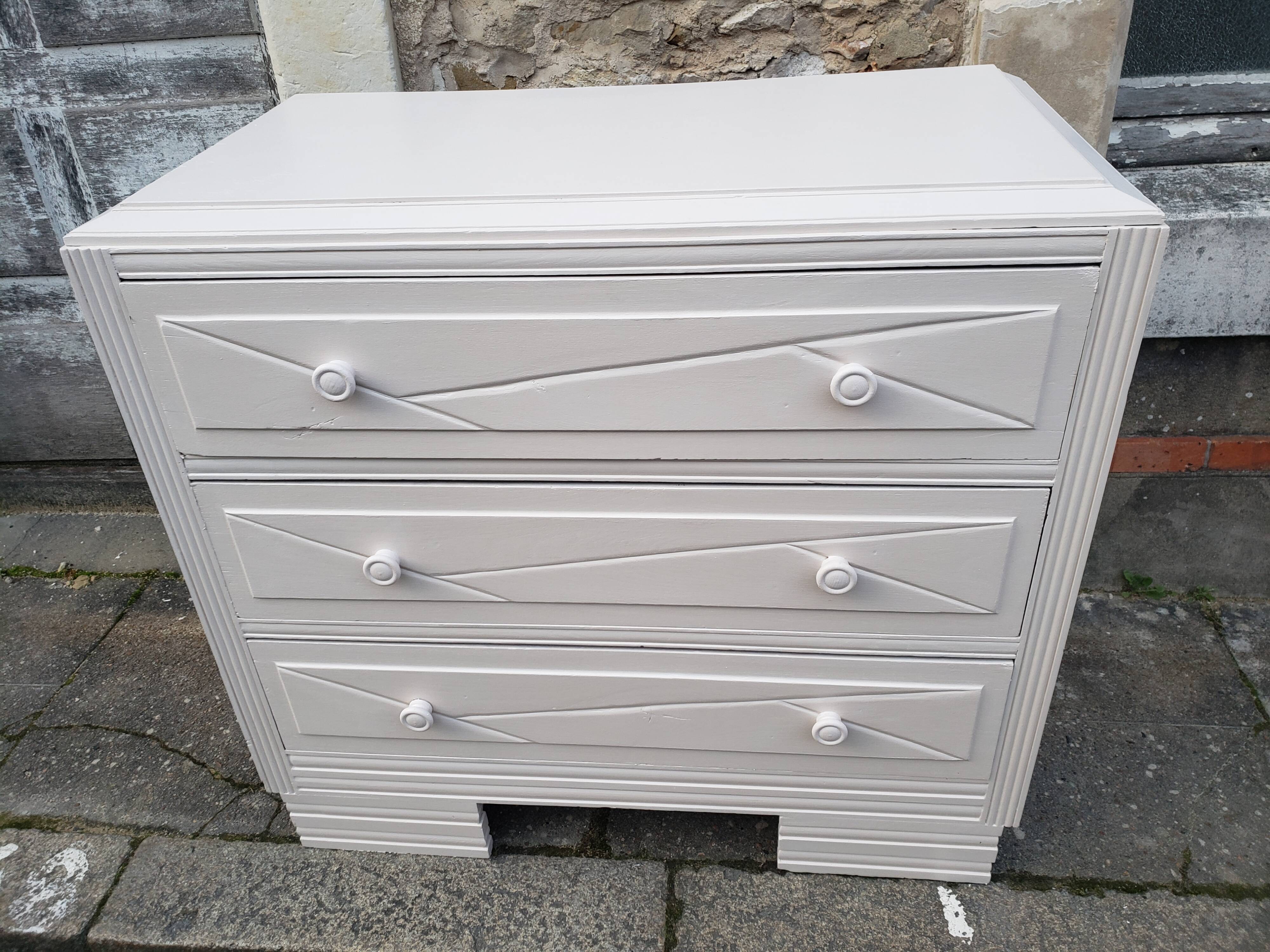 Dresser vintage powder white changing table