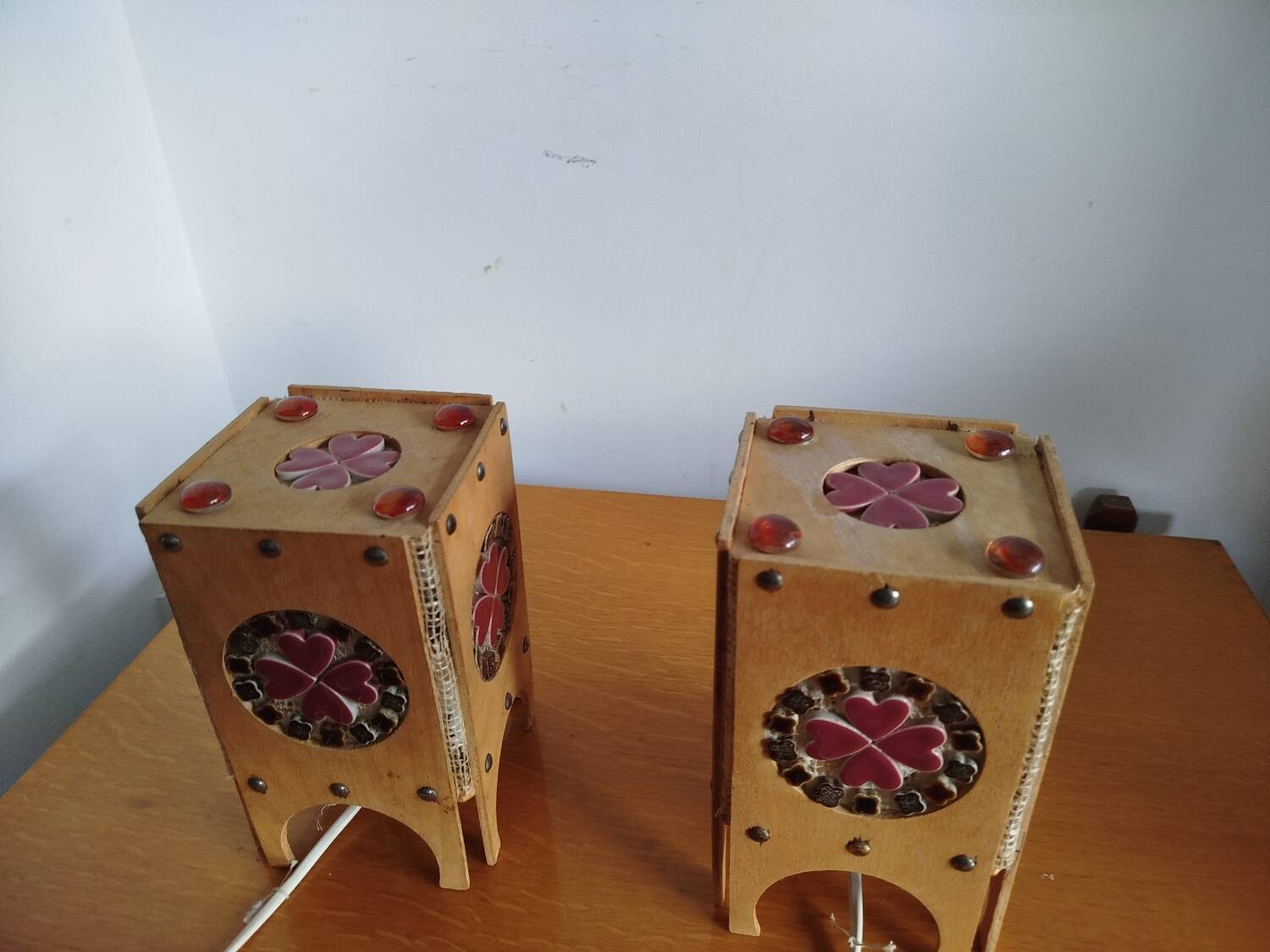 Pair of Otto Eelund Scandinavian lamps – Sweden, 1960s/70s