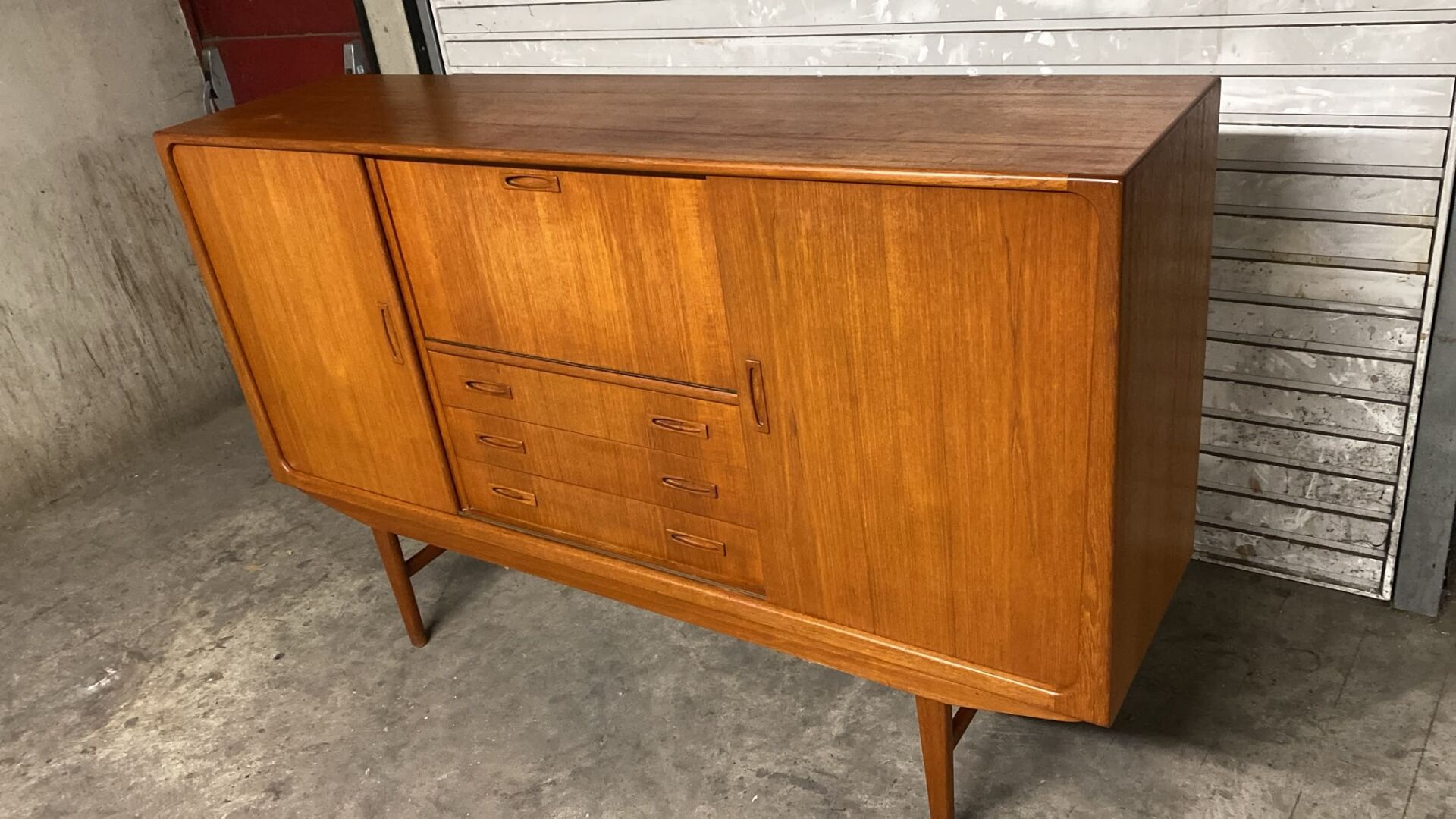 Vintage Scandinavian teak enfilade Clausen & son