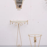 Wrought Iron Hall Set France 1950s