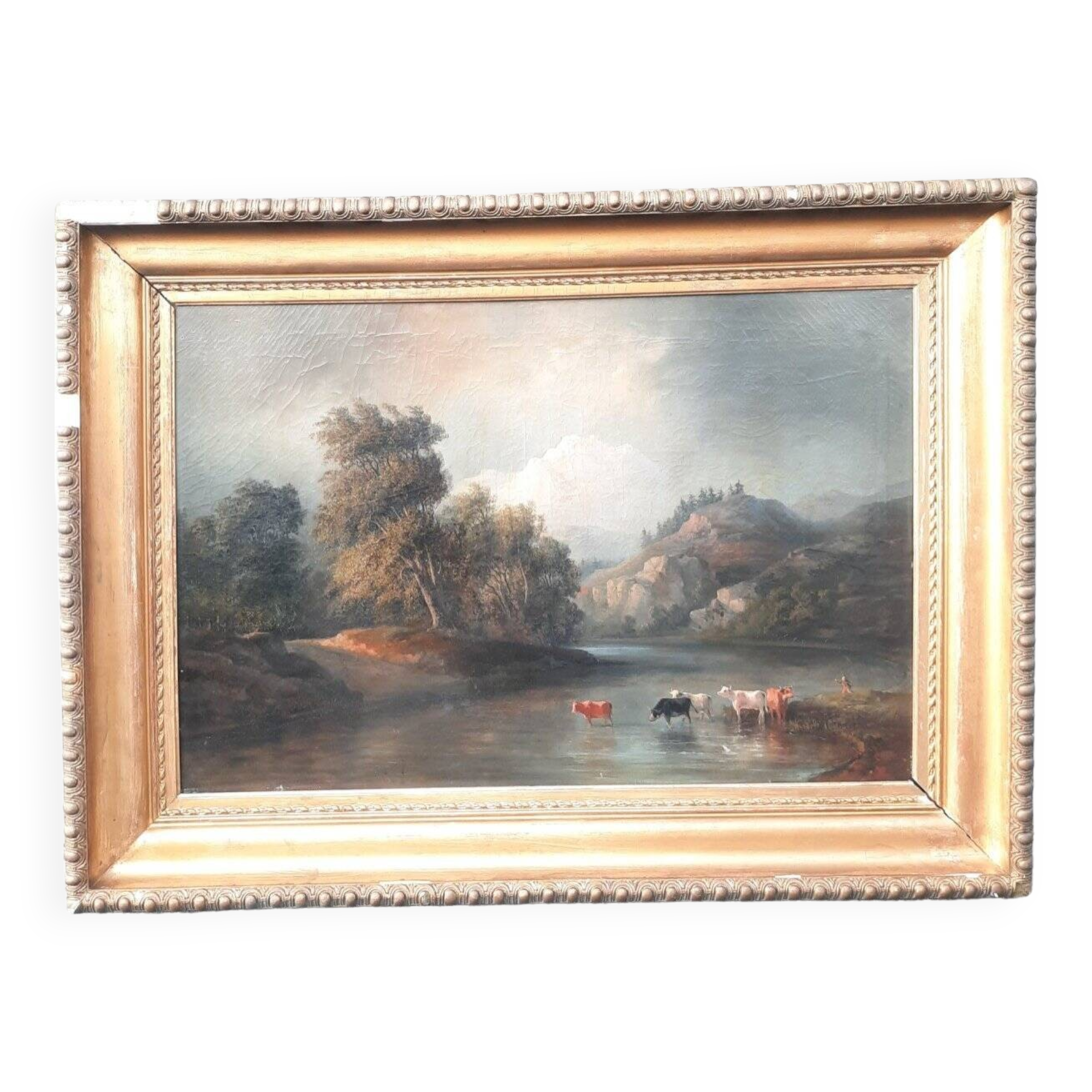Peinture à l'huile de paysage français du XIXe siècle