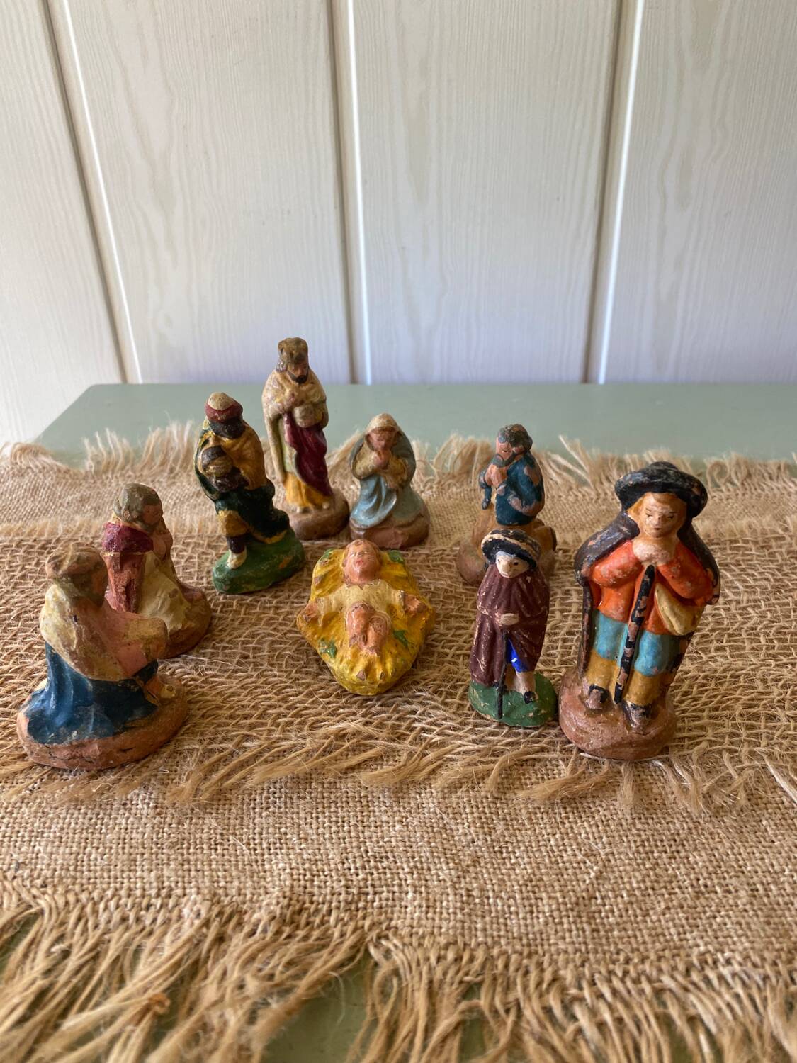 Santons anciens terre cuite Pagano